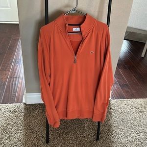 Casual orange Fish Hippie quarter zip